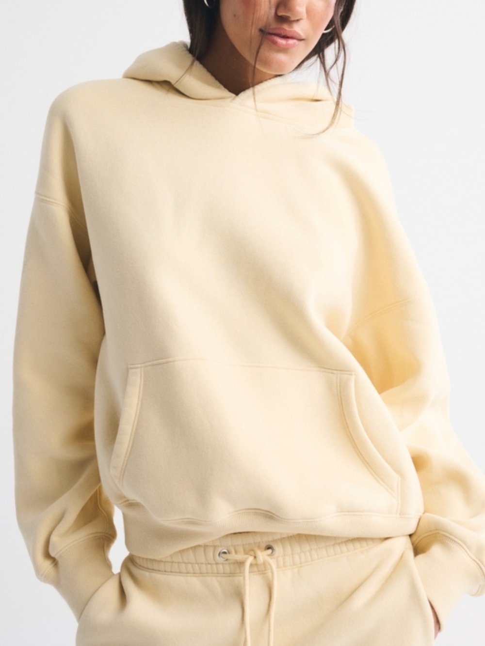 Abercrombie and fitch Sunday hoodie yellow size medium